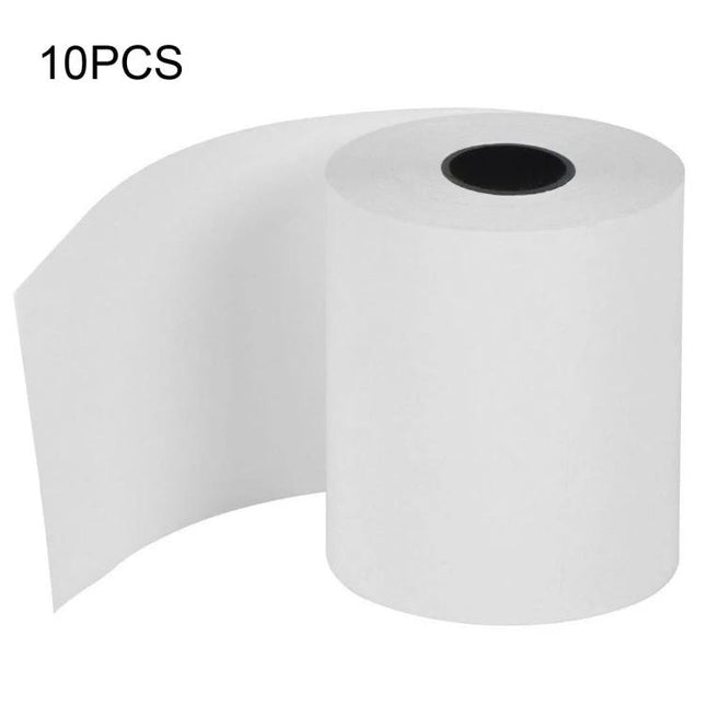 Thermal Paper Rolls for 58mm Cash Register and POS Printers white 10pcs receipt paper rolls smooth smudge-free printing
