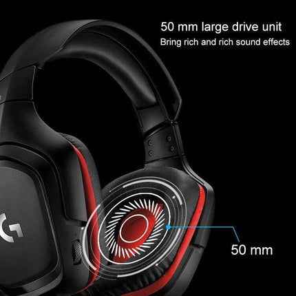 Logitech Stereo Gaming Headset For Comfortable Long Sessions with 50mm drivers, adjustable headband and padded ear cups