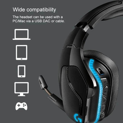 Logitech Wireless Gaming Headset Comfortable Everyday Use with DTS 7.1 foldable mic and USB/ wireless compatibility