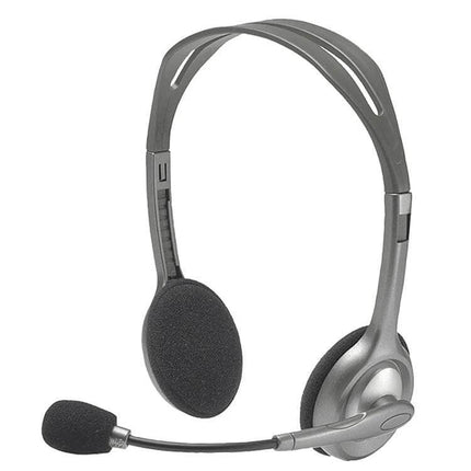 Logitech Wired Stereo Headset With Inline Mic For Calls lightweight over-ear headset with noise-reducing boom mic