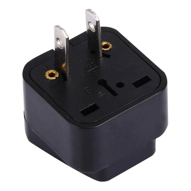 Universal Travel Plug Adapter for US and International Outlets - compact black travel charger adapter for smartphones laptops and cameras