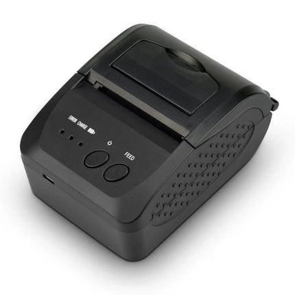 Portable Thermal Bluetooth Receipt Printer for On-the-Go Use - compact black mobile receipt printer with Bluetooth 5.0 for delivery and market vendors