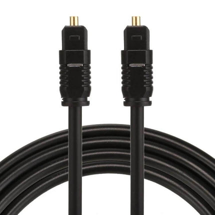 EMK Toslink Optical Audio Cable for Digital Connections, 1.5m - black toslink male-to-male cable for TV, DVD and home sound systems