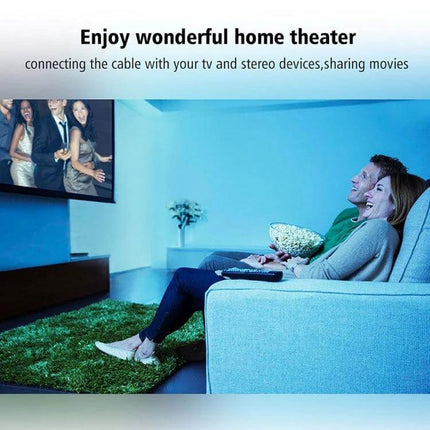 EMK Toslink Optical Audio Cable for Digital Connections, 1.5m connecting TV to home theater for clear, interference-free audio