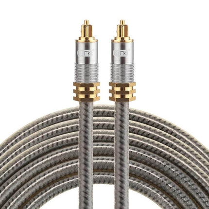EMK Gold Plated 3m Toslink Cable for Digital Audio Connections - gold-plated male-to-male optical cable for clear home theater audio