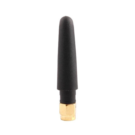 Compact 5cm GSM Antenna with SMA Male Connector for Wireless Devices - small black stub antenna with gold SMA male connector for routers and IoT