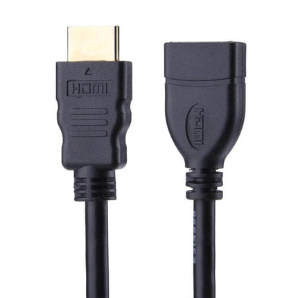 30cm HDMI Extension Cable for Home Video Connections - compact gold-plated HDMI male to female extender for wall-mounted TVs and tight entertainment centers