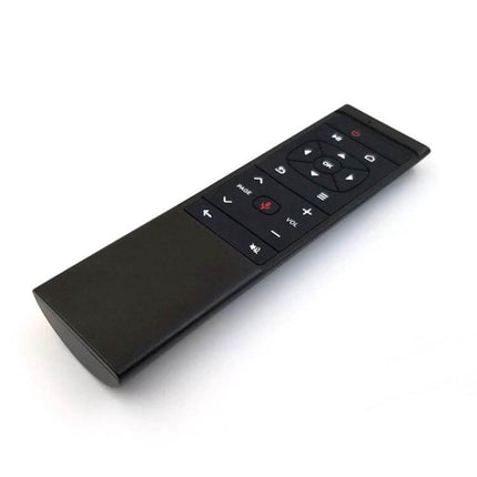 Wireless Air Mouse Remote for TVs, PCs, Laptops, and Projectors black USB receiver remote angled view