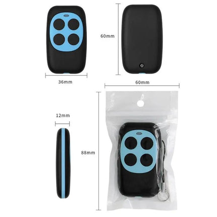 Wireless Four-Key Copying Remote for Garage Doors