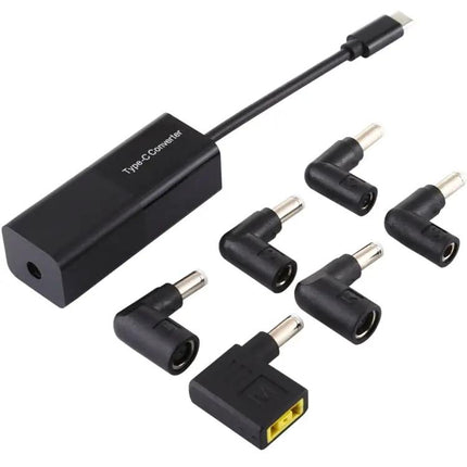 Universal 65W USB-C Laptop Power Adapter with Multiple Tips