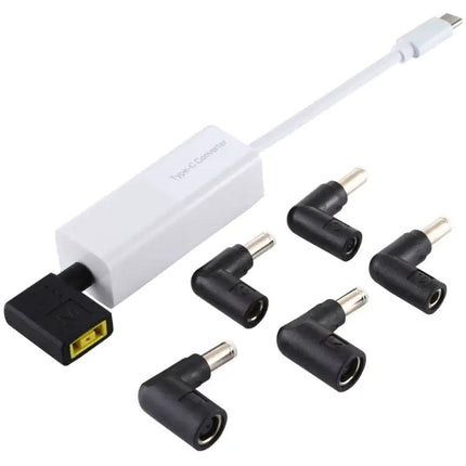 Universal 65W USB-C Laptop Power Adapter with Multiple Tips