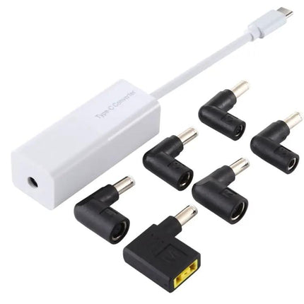 Universal 65W USB-C Laptop Power Adapter with Multiple Tips