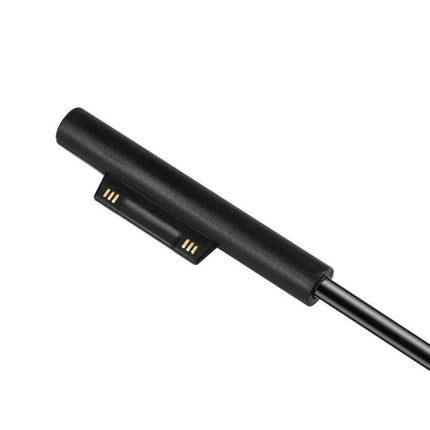 Charging Cable for Microsoft Surface Devices, 0.2m Length — compact black magnetic connector cable for travel and tidy desks