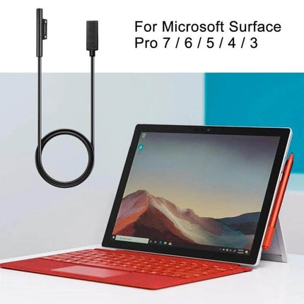 Charging Cable for Microsoft Surface Devices, 0.2m Length — compact travel charging cable for Surface Pro models