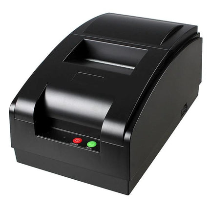Portable Wireless Receipt Printer for Everyday Mobile Use shown in black compact wireless receipt printer with dot matrix output