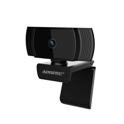 Aoni Webcam with Built-in Microphone for Video Calls and Streaming, HD 1080p clip-on webcam for meetings and streaming
