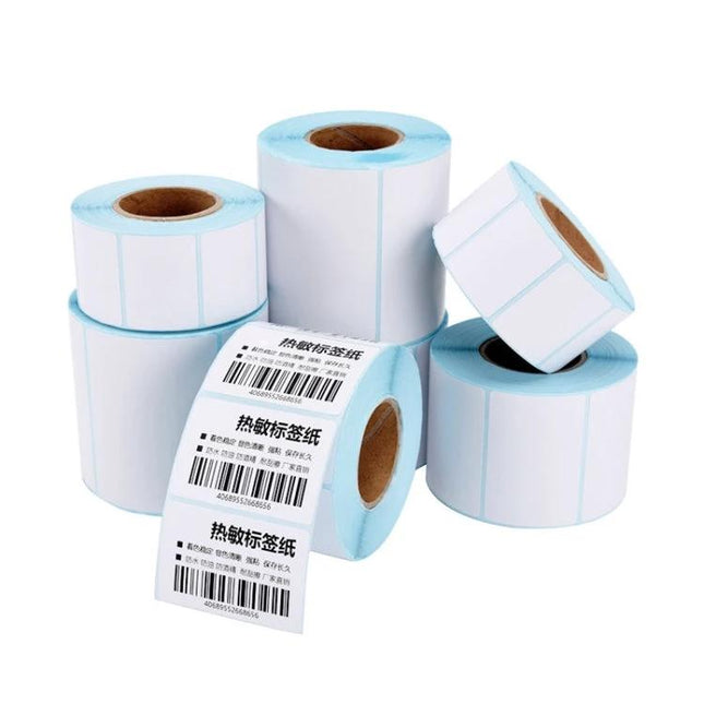 Self-Adhesive Thermal Barcode Labels, 60mm x 40mm, 700 Sheets Per Pack - rolls of white thermal barcode labels for inventory, shipping, and product tracking