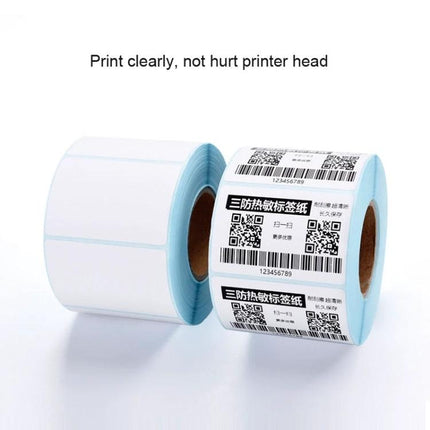 Self-Adhesive Thermal Barcode Labels, 60mm x 40mm, 700 Sheets Per Pack - Rolls of white thermal labels with printed QR and barcodes