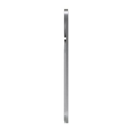 Aluminum Alloy Magnetic Suction Phone Bracket for Laptops, Silver - slim side profile showing magnetic mount and aluminum finish