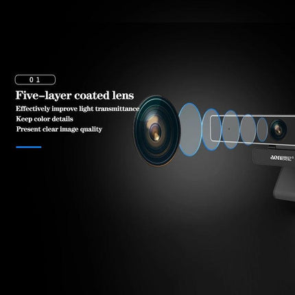 Aoni C90 HD Webcam for Business Video Calls with Microphone - five-layer coated lens and omnidirectional microphone for clear 1920x1080 video and audio