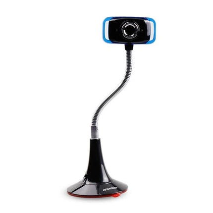 Aoni Kujing HD Vertical Business Webcam with Microphone mounted on flexible gooseneck stand for clear USB video in offices and service counters