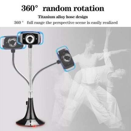 Aoni Kujing HD Vertical Business Webcam with Microphone mounted on flexible 360° rotating titanium alloy gooseneck for stable HD video calls