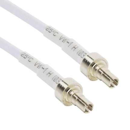 Omni-Directional External Antenna for 4G LTE WiFi Devices with CRC9 Connector — white CRC9 pigtail cable close-up