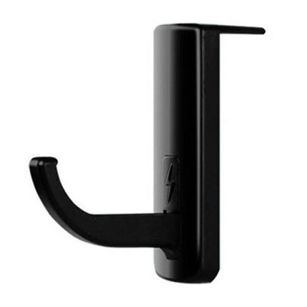 Universal Headphone Hanger For Desk And Monitor Mount compact black hook for headphones, cable management, tool-free install