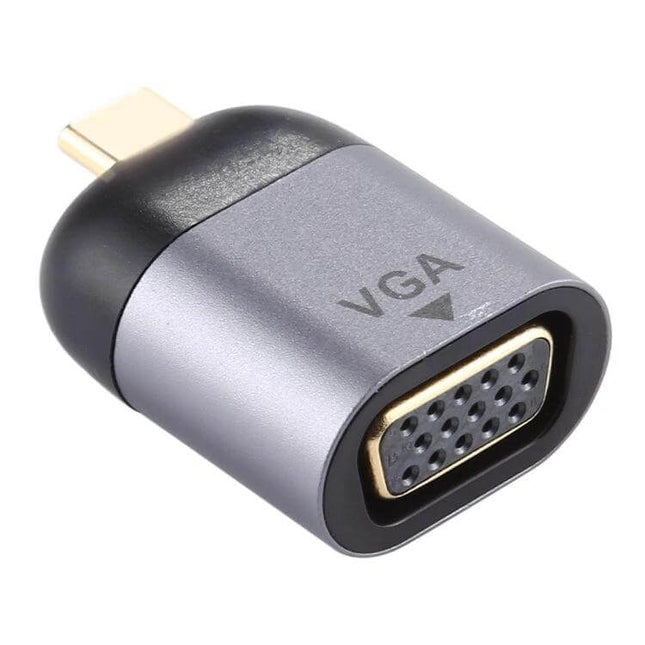 Type-C to VGA Adapter for Connecting Devices to Displays - compact USB-C to VGA DB15P female converter for projectors and monitors