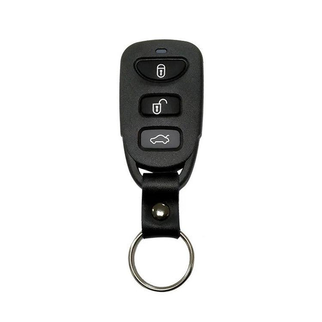 4-Button Wireless Remote Control for Hyundai and KIA Vehicles - black key fob with lock, unlock and trunk buttons on keyring