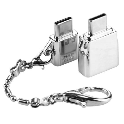 Handy Adapter for Connecting Devices in Everyday Situations - compact Type-C to Micro USB and USB 2.0 keychain adapter