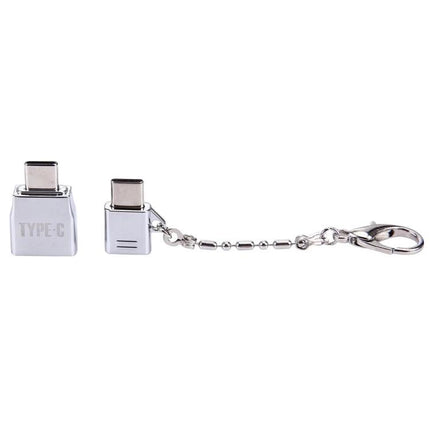 Handy Adapter for Connecting Devices in Everyday Situations - compact Type-C to Micro USB/USB 2.0 adapter with keychain for travel and quick device links
