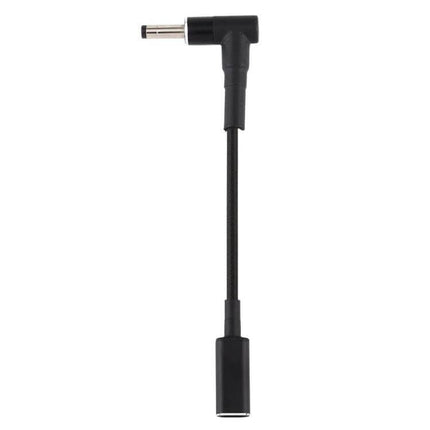 Elbow USB-C Adapter Cable for 4.0mm Charging Ports, 8cm Length - right-angle Type-C female to 4.0mm male charging adapter cable