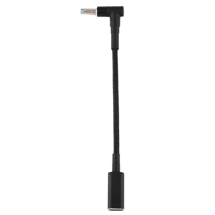 USB-C to 4.5mm Elbow Adapter Cable for HP Charging compact Type-C female to 4.5mm elbow adapter for tight spaces