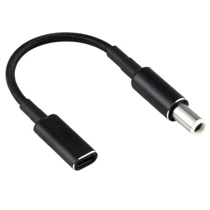 Compact USB-C Charging Adapter Cable for Dell Devices and Laptops — compact USB-C female to 7.4x0.6mm male adapter cable for travel and backup charging