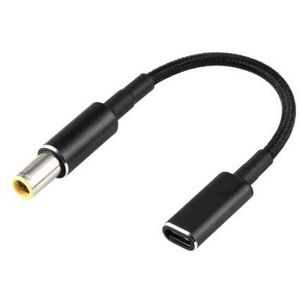 Short 8cm USB-C to 7.9mm Charging Adapter Cable for Devices - compact braided adapter for tight desk or travel charging