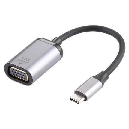 VGA to USB-C Adapter Cable for 1080P Video Connections — compact adapter cable connecting VGA monitors and projectors to USB-C laptops for 1080p