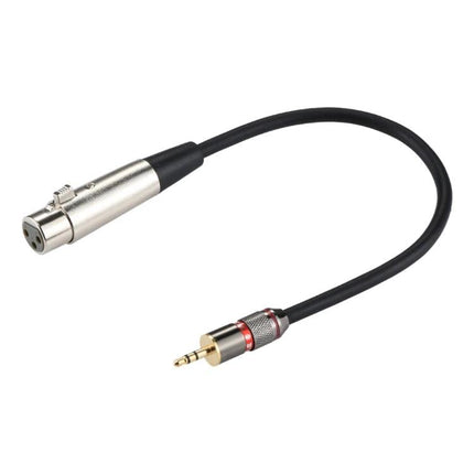 Audio Adapter for Everyday Home Audio Connections – 3.5mm male to 3-pin XLR female cable for laptop, smartphone to mixer