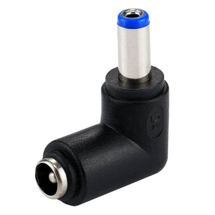 Right Angle Power Adapter for HP Laptops and Notebooks - compact 90° black connector for improved cable management and reduced port strain