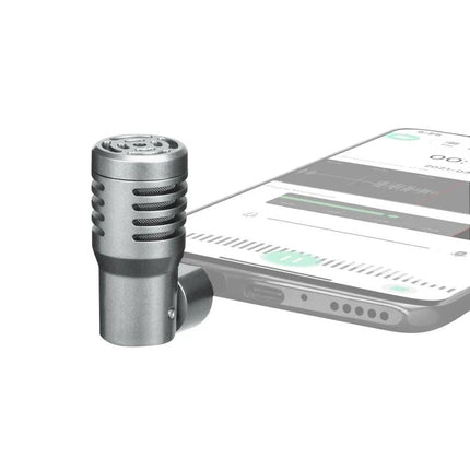 Boya Condenser Microphone for Everyday Phone and Computer Use clipped metal omnidirectional mic attached to smartphone for clear calls and recordings