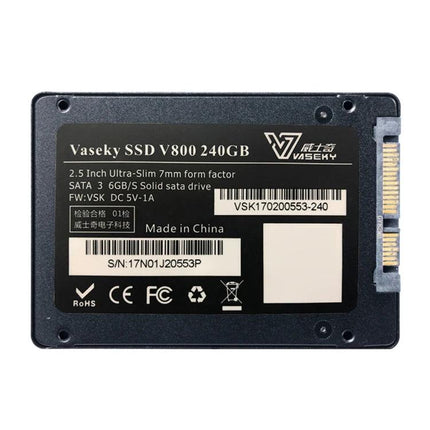 Vaseky 240GB Solid State Drive for Desktops and Notebooks - 2.5-inch SATA SSD upgrade, V800 model
