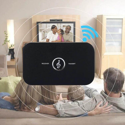 2-In-1 Bluetooth Audio Transmitter And Receiver Adapter For Home Audio streaming TV sound to wireless headphones and speakers