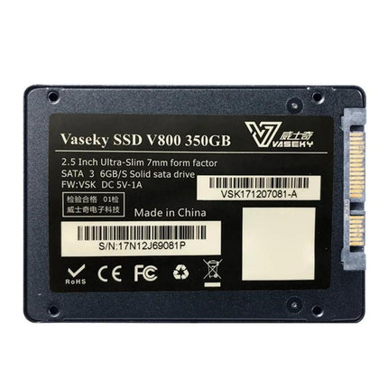 Vaseky 350GB Ultra-Slim SSD for Laptops and Desktops - 2.5" SATA internal upgrade, compact 7mm form factor