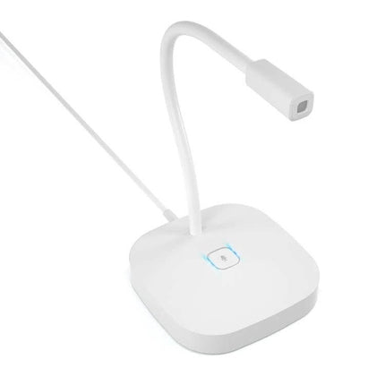 Yanmai G22 Desktop Microphone for Everyday Audio Recording white omnidirectional desktop mic with flexible gooseneck and touch mute button