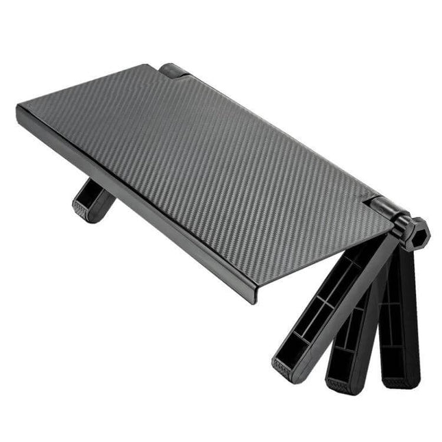 Computer Monitor Shelf for Set-Top Box and Remote Storage under monitor organizer with adjustable ABS plastic stand