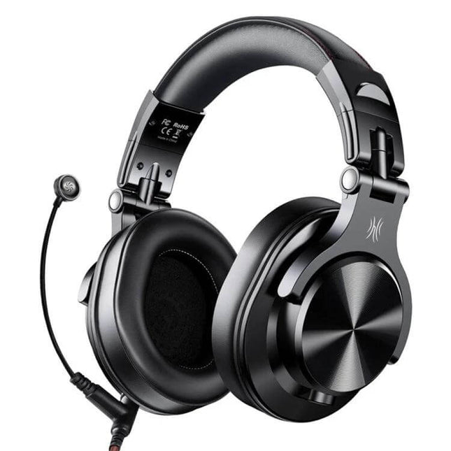 OneOdio Wired Over Ear Headphones With Inline Microphone black foldable wired headphones with removable cables