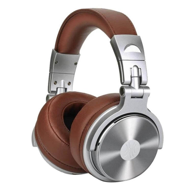 OneOdio Wired Over-Ear Headphones For Daily Listening brown cushioned 50mm drivers wired headphones with detachable cables