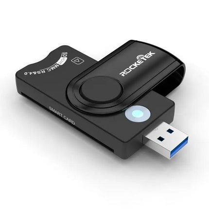 Rocketek Multi-Function Card Reader for SD, TF, and Smart Cards