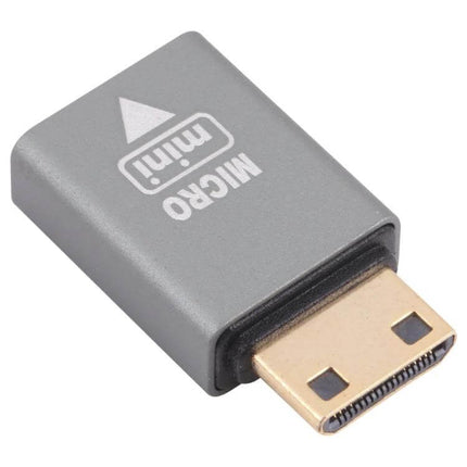 Mini HDMI to Micro HDMI Adapter for Device Connections - compact Mini HDMI male to Micro HDMI female converter for cameras, monitors and projectors