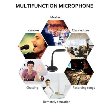 USB Computer Microphone Omnidirectional For Calls And Recording